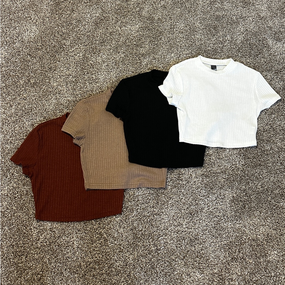 Ribbed Knit Tees